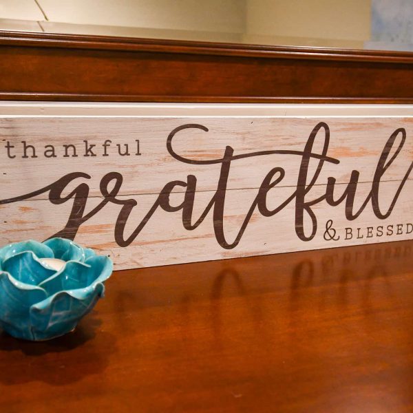 Bro Home Vergas, MN "Grateful" sign