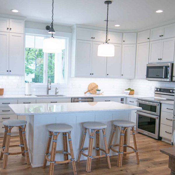Harless Home on Pelican Point Kitchen Island and Gourmet Sink View