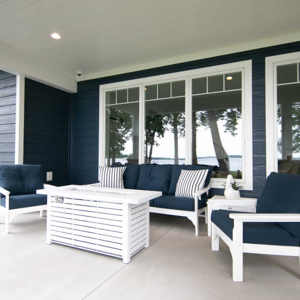 Harless Home on Pelican Point Outdoor Patio Lounge and Conversation Area