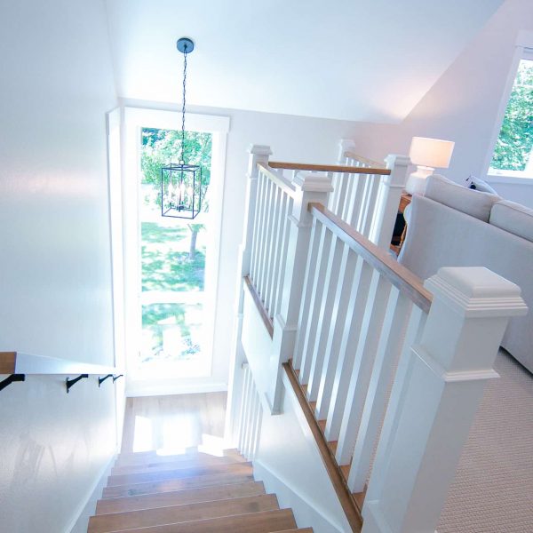 Harless Home on Pelican Point Stairway Down with Corner Window