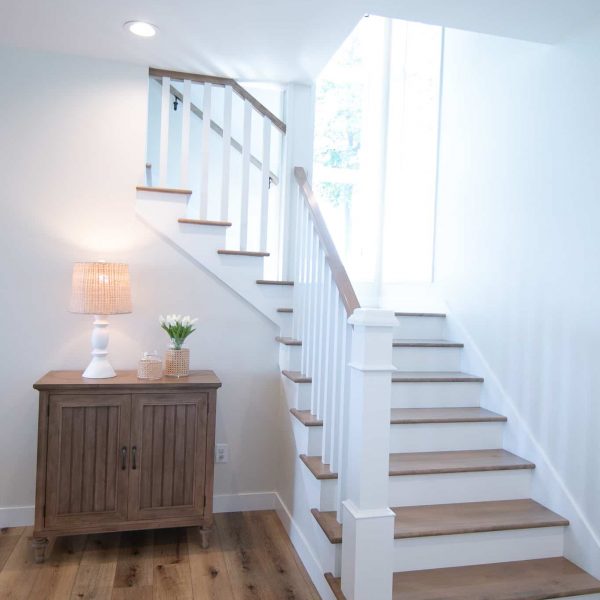 Harless Home on Pelican Point Stairway with Corner Window
