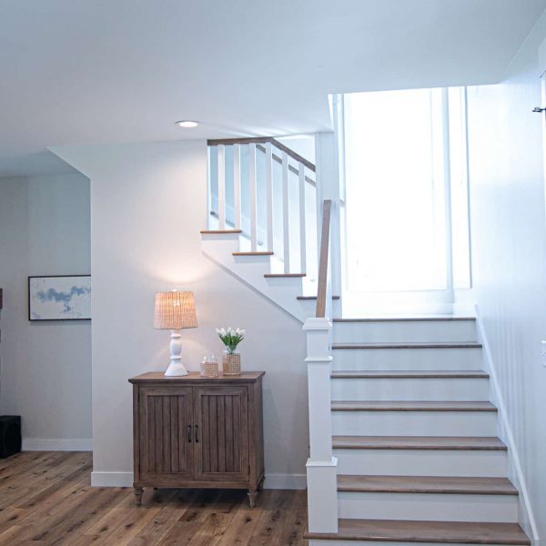 Harless Home on Pelican Point Stairway with Corner Window