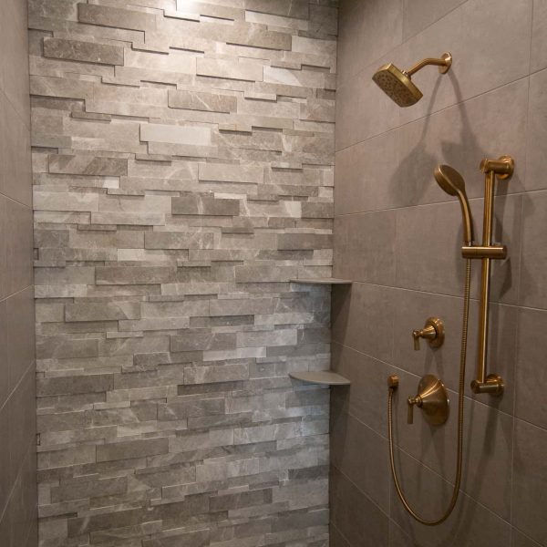 Newman Home on Lake Eunice, MN • master bathroom shower