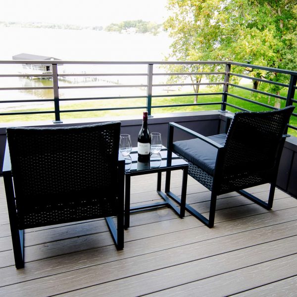 Newman Home on Lake Eunice, MN • upper level balcony