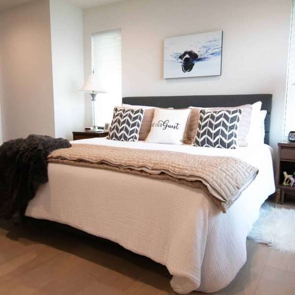 Newman Home on Lake Eunice, MN • upper level guest bedroom