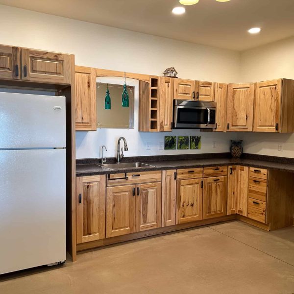 Schaefbauer home on Munson Lake walkout basement kitchen area