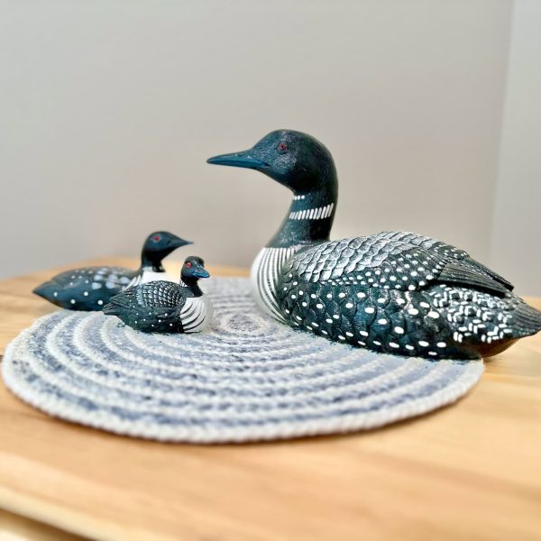 Bossert Home on Lake Lida • Guest Bedroom dresser top with loon sculptures