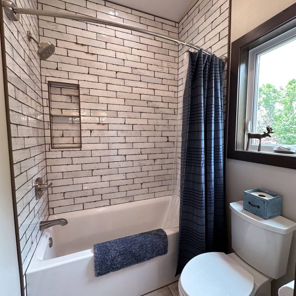 Bossert Home on Lake Lida • Guest Bathroom shower