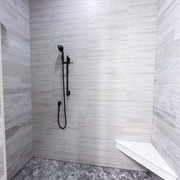 Spicer Home on Pelican Lake • Master Bathroom shower