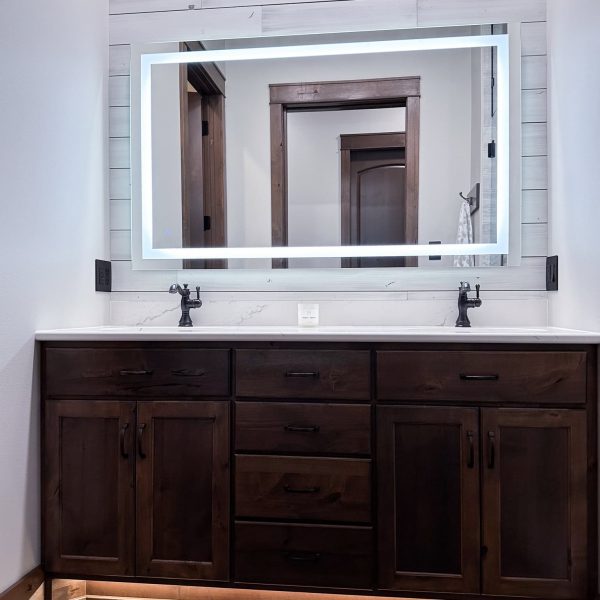 Spicer Home on Pelican Lake • Master Bathroom countertop
