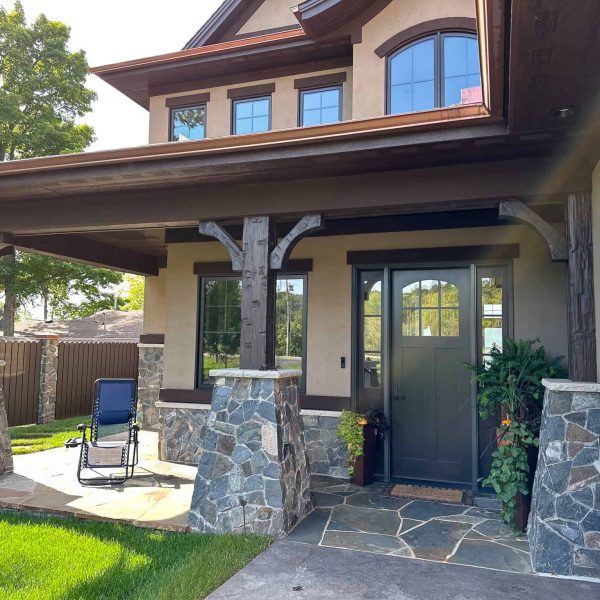 Spicer Home on Pelican Lake • Exterior roadside door
