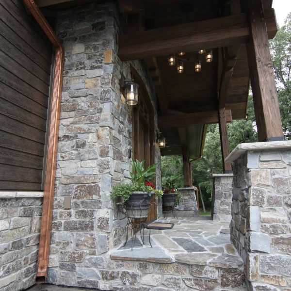 Briard Construction Model Home Copper Gutter and Drain