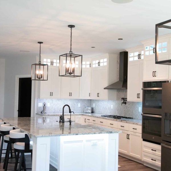 Dagenais Custom Built Home ∙ Dining Room Island Sitting Area
