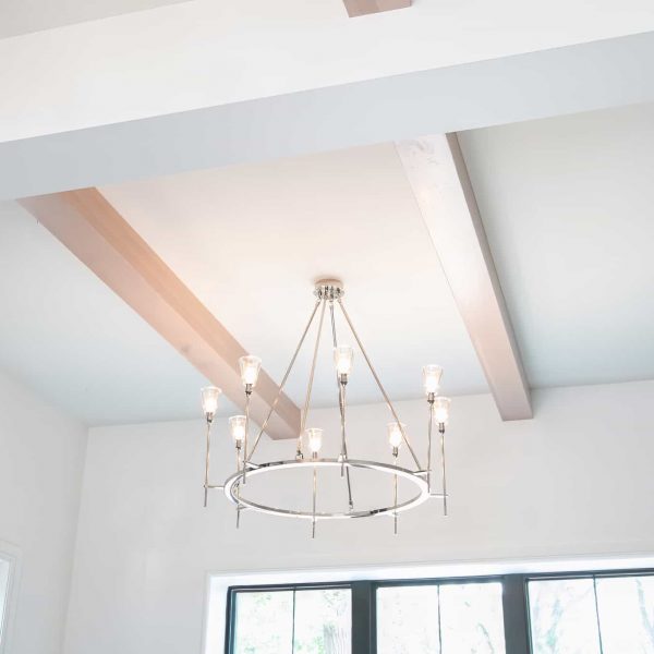 Zunich Home on Detroit Lake custom chandelier