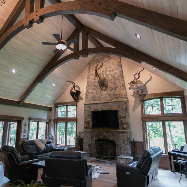 Briard Construction Model Home Great Room Living Room Area