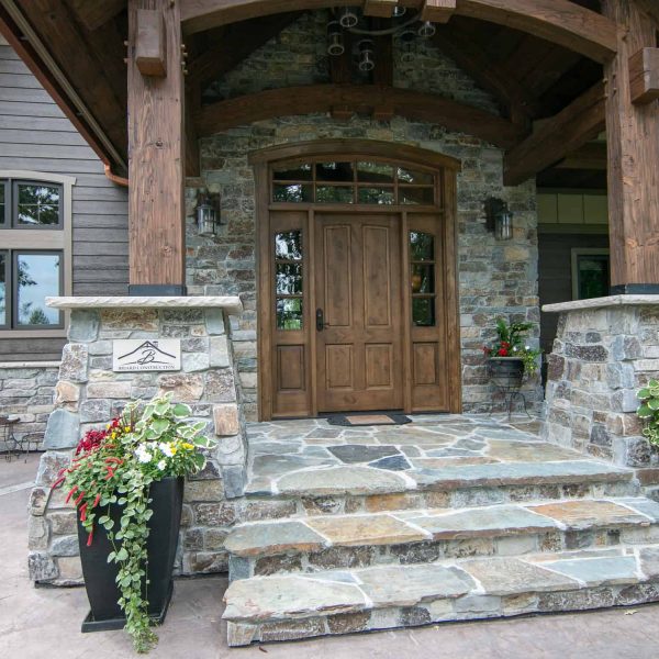 Briard Construction Model Home Entrance Pillars Signage