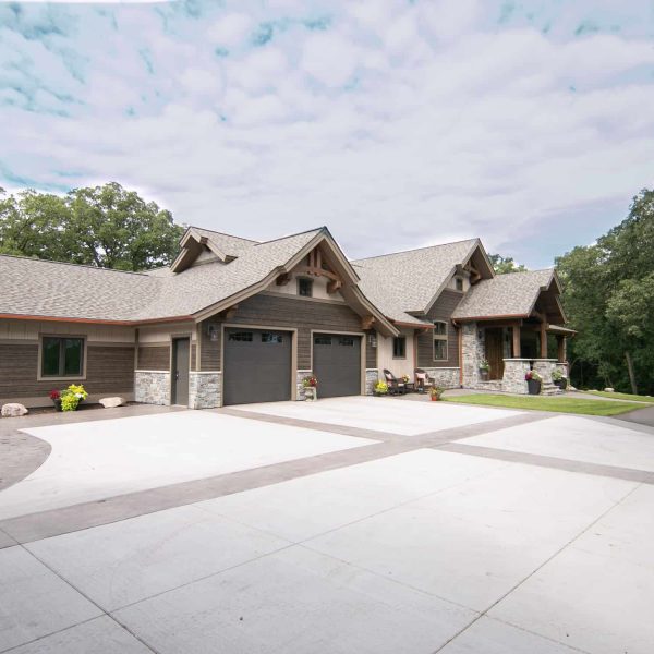 Briard Construction Model Home Driveway