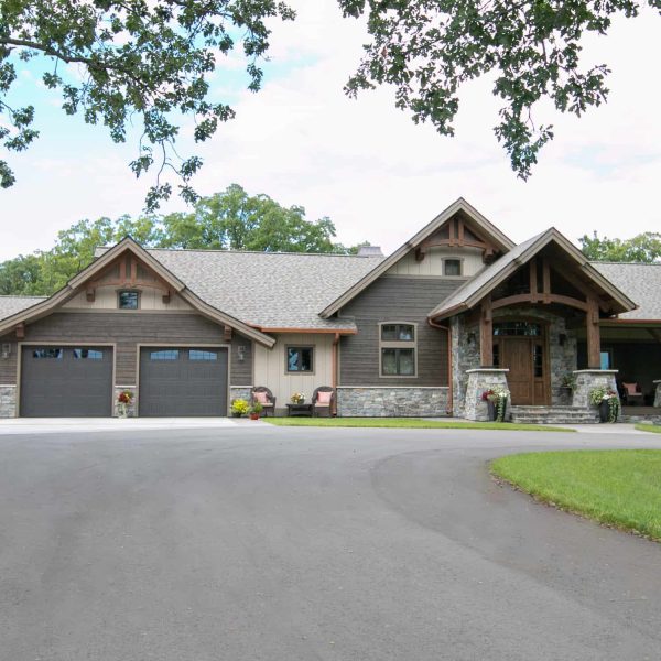 Briard Construction Model Home Exterior Driveup
