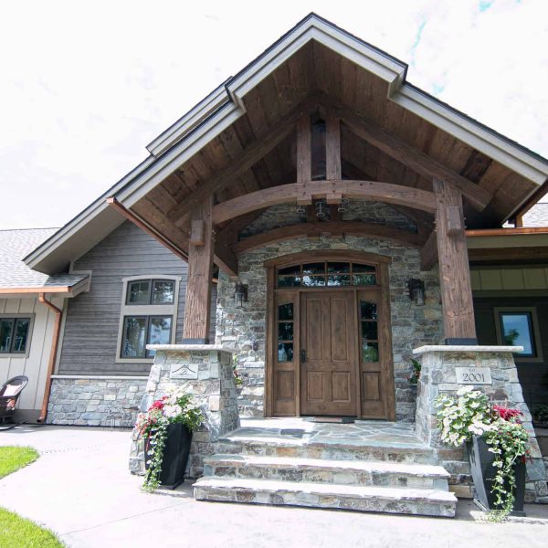 Briard Construction Model Home Entrance