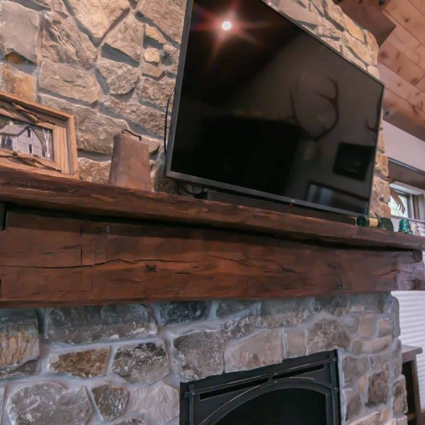 Johnson Home Four Seasons Porch Custom Fireplace Mantel