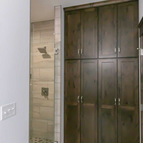 Johnson Home Master Bathroom Linen Storage